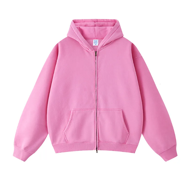 Men's Hoodies Sweatshirts Wholesale streetwear heavyweight oversized vintage acid wash mens hoodie no string zip up 3e