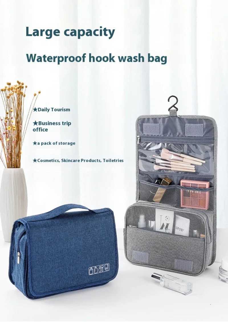 Foldable Toiletry Bag Organizer Hanging Storage Bathroom Makeup Case Cosmetic Bag Travel For Travel BusinessXJ250910