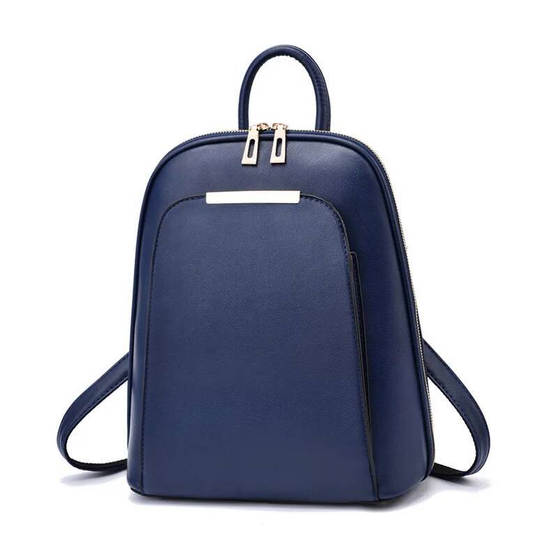 New Delicate Leather Shoulder Bag Fashion Women Designer Girls School Backpack Schoolbag high-quality
