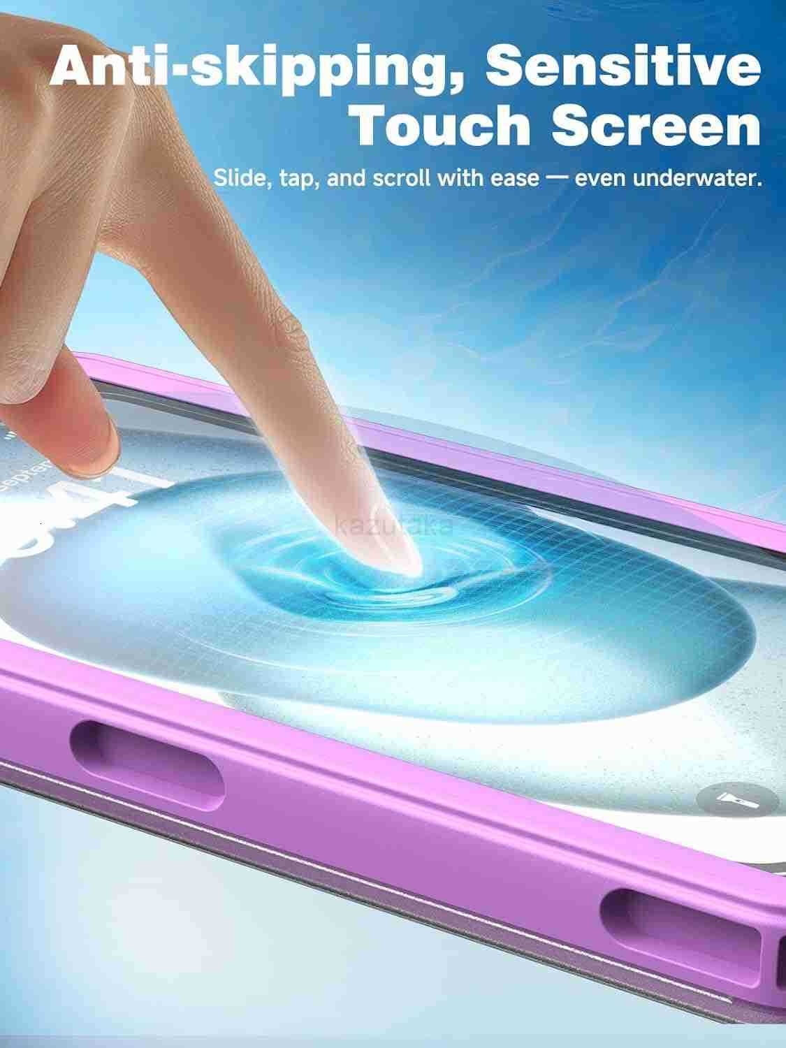 IPX8 Waterproof Phone Case 75 2025 Upgraded underwater phone cases for snorkeling and DivingUniversal Dry Bag Pouch Fit for iPhone 16 Pro Max 15 14 S2