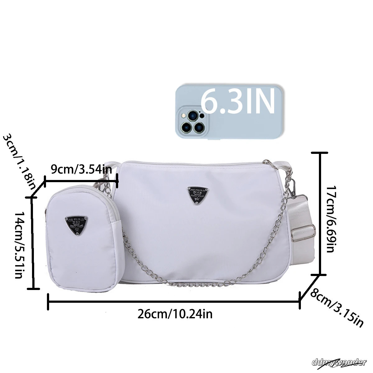 Nylon Crossbody For Women Fashion Portable Casual Underarm Students Bag 250712 ddmywonder ddmywonder ddmywonder