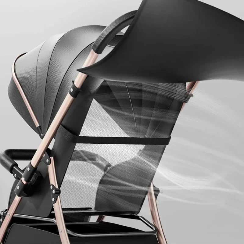Baby TwoWay UltraLight Stroller Can Sit and Lie Down OneButton Folding High Landscape Umbrella Car Childrens Dining Chair W250910
