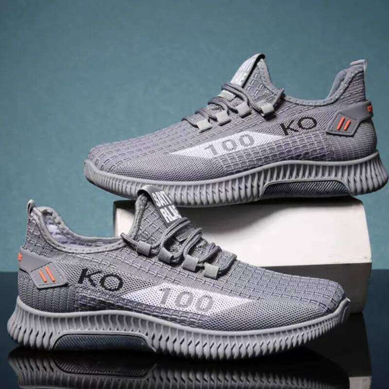 Breathable mesh sports shoes, comfortable casual shoes, fashionable men's coconut shoes, lightweight outdoor shoes