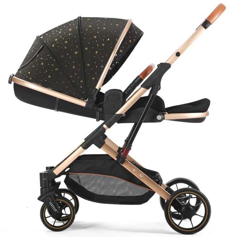 2025 New Sle High View Baby Stroller Can Sit or Lie Down Twoway Lightweight and Foldable Baby Newborn Stroller W250910