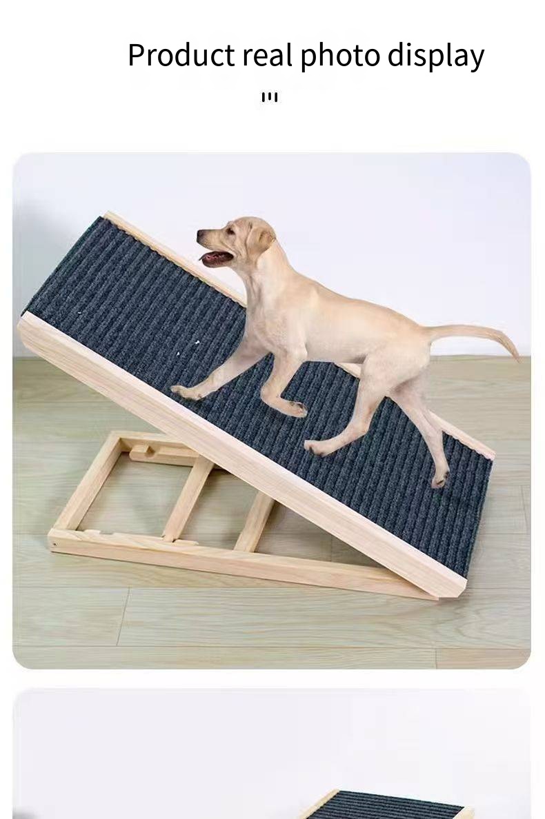 Pet Stairs Dog Bed Slope with Armrest Bedside Sofa Small and Medium Dogs Special Ladder Foldable