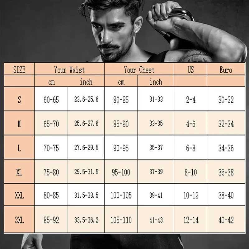 MrifDila Hot Sweating Jumpsuits Men Waist Sauna Suit Body Shaper for Fitness Gym Exercise Training Weat Bodysuits Men W250910