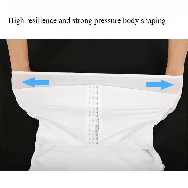 Mens Body Shaper Buckle Adjustable Waistband Shapewear Compression Vest Abdomen Shapewear Mens Shapers Corset Waist Vest W250910