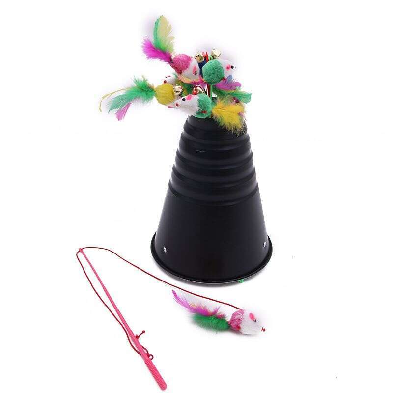 designer brand New Pet Little Mouse Bell Wand Supplies Toy Cat Teaser Artifact
