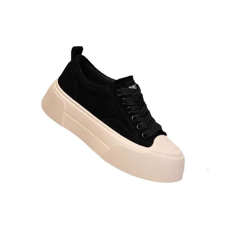 Women's Sneakers 2025 Spring and Autumn New Versatile Niche Platform Height Increasing Thick Sole Casual Sports Single Shoes
