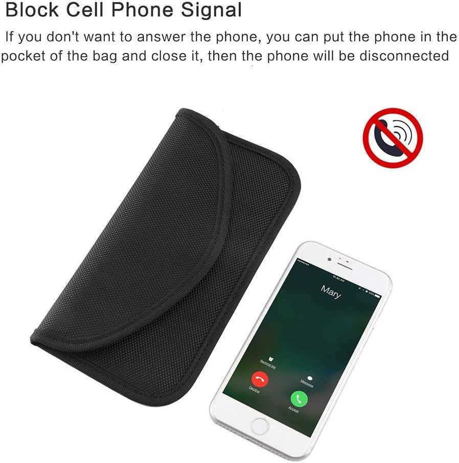4 Pack Faraday Bags for Car Keys and Cell Phone Signal Blocking Key Pouch Wallet AntiTracking Anti Theft Car Protection Cell Phone Signal Jammer WiFiG