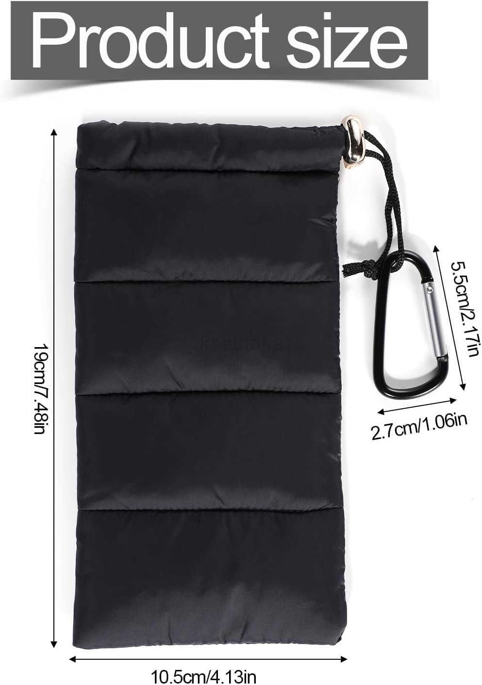 Phone Case Cellphone Pouches Warm Phone Cover Bag SmartPhone Pouch Extends Battery Life to Prevent Freezing Overheating for Cold Outdoor Sports Gray Z