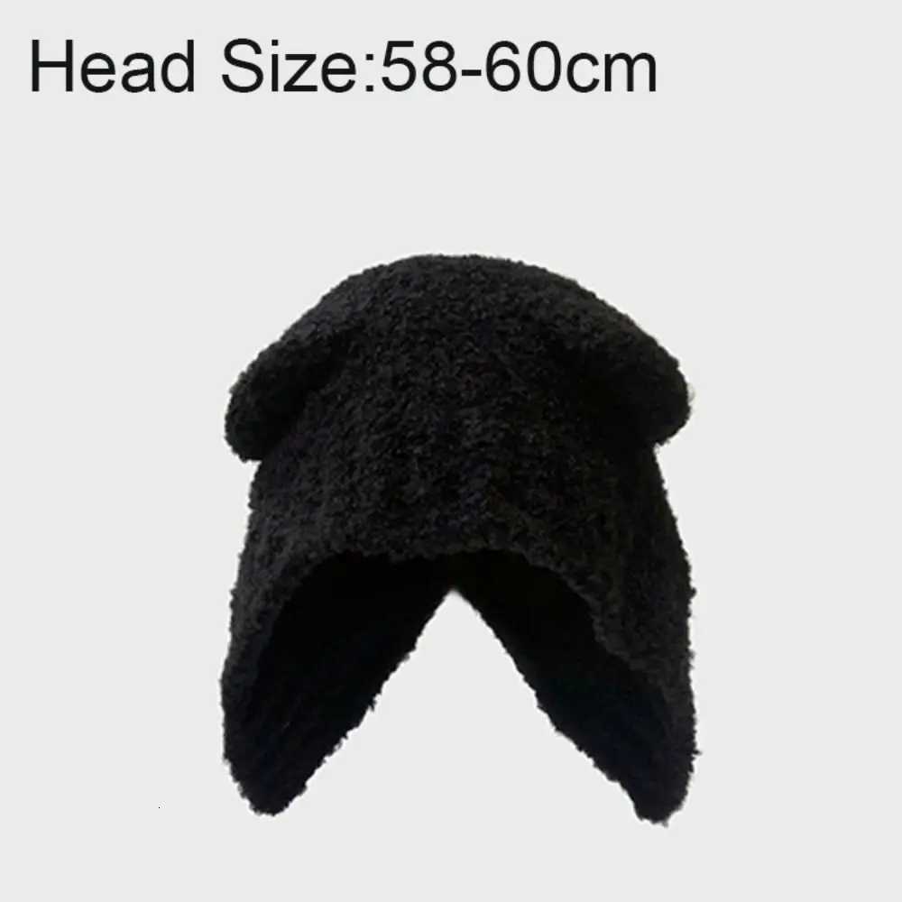 Y2K Beanie Hats for Wen Winter Warm Crochet Ear Protection Hat Solid Color Unisex Autumn Knitted s G250910