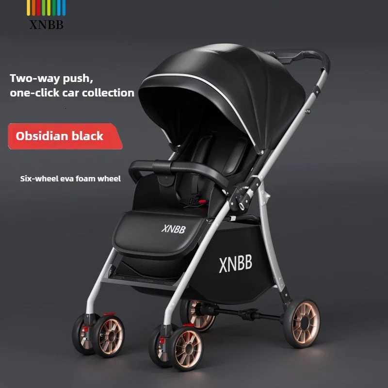 2025 New Baby Stroller Can Sit and Lie Down Lightweight Twoway Onebutton Folding Shockabsorbing 0 To 3 Years Old Stroller W250910