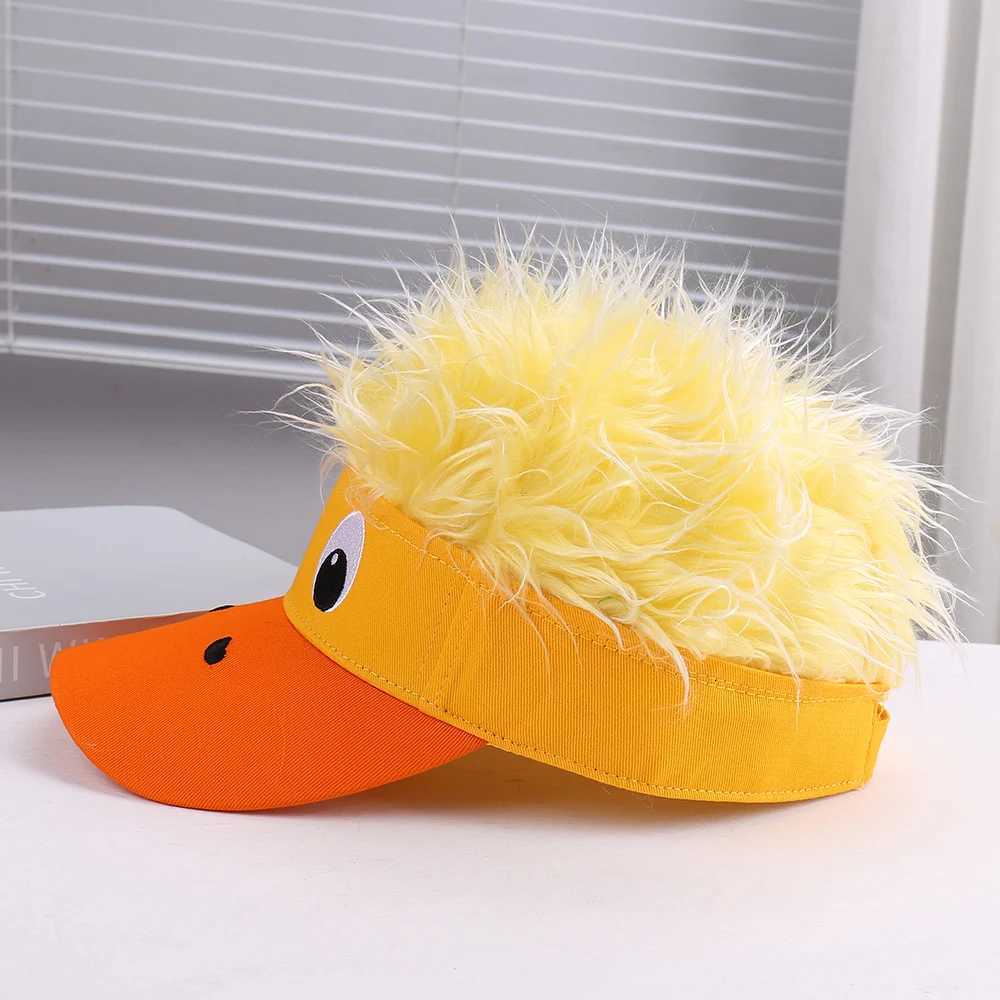 Lightweight Breathable Duckling Decorated Wig C for Outdoor Travel Cosplay Fresh Fashionable Versatile HatXJ250910