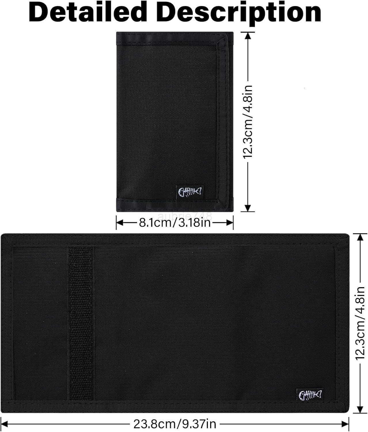 Mens Nylon Trifold RFID Wallet with ID Window Slim Security Wallet for Card Cash Holder Modern Fashion Stylish Wallet Gifts for Teen Boys and Men One 