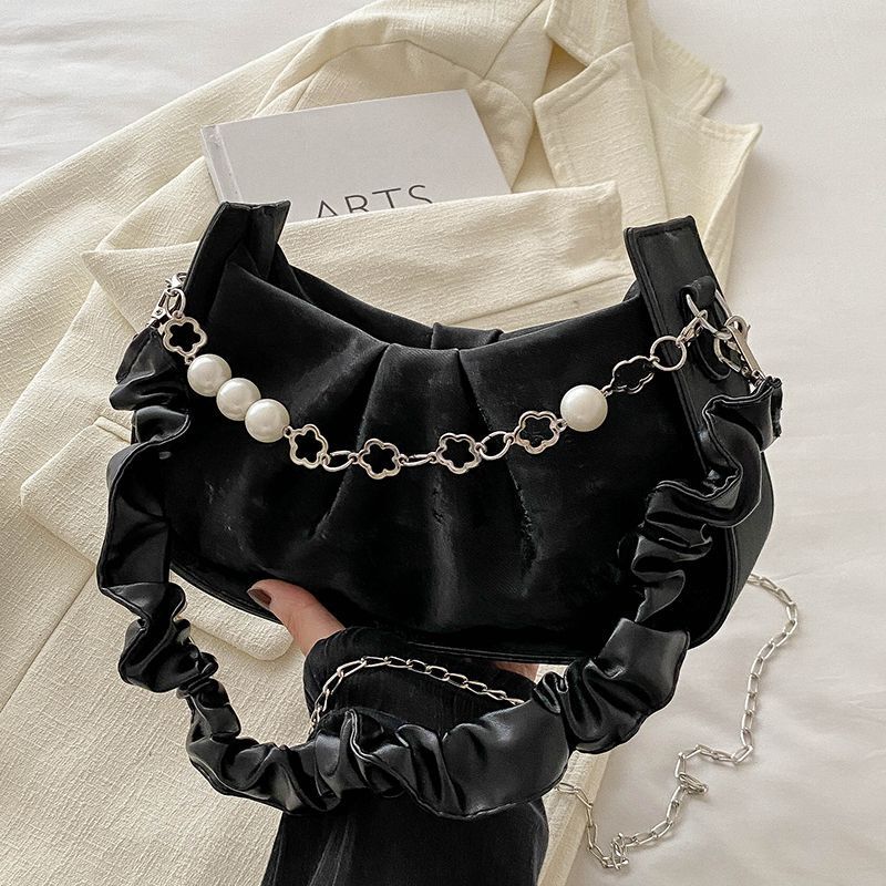 2025 This Year S Trendy Niche Underarm Bag For Free Shipping Luxury Bag Women Summer Fashion Pleated Chain Bag Stylish Designer Bag Versatile Shoulder