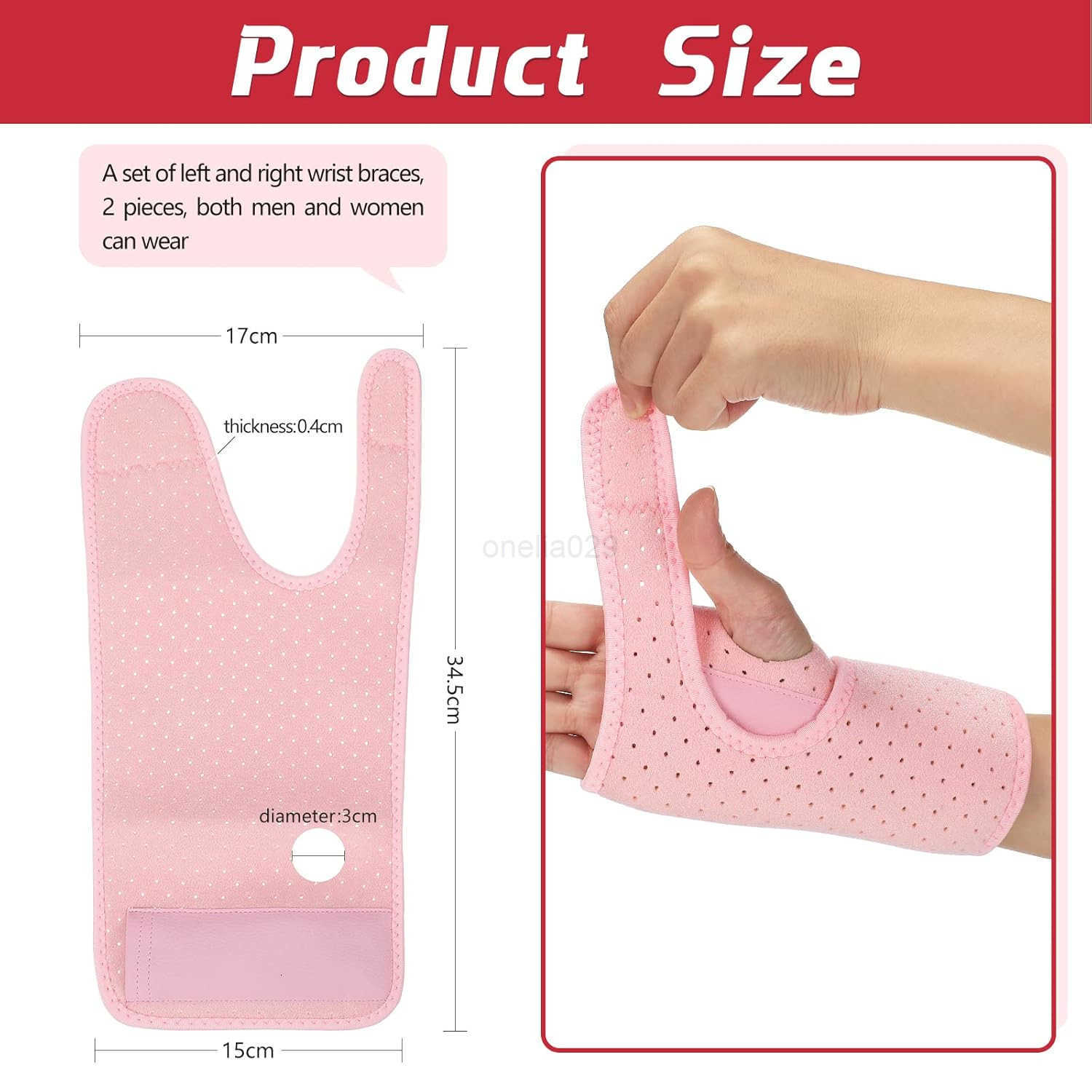 2 Pieces Carpal Tunnel Wrist Brace for Night Wrist Sleep Supports Splints Stabilizer and Hand Brace Cushioned to Help with Carpal Tunnel Pain Relief U