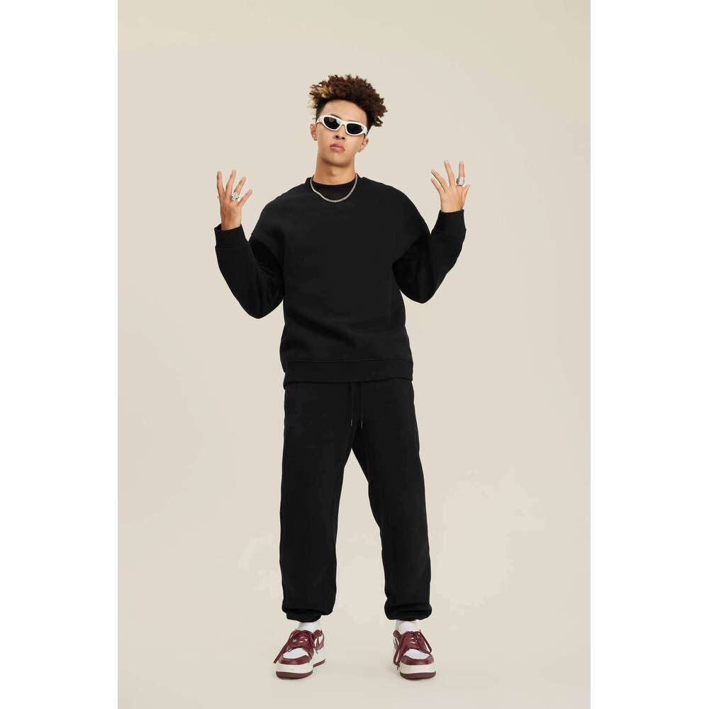 Wool Autumn Round Neck for Men Women, Oversized Drop Shoulder Hoodie and Sweater