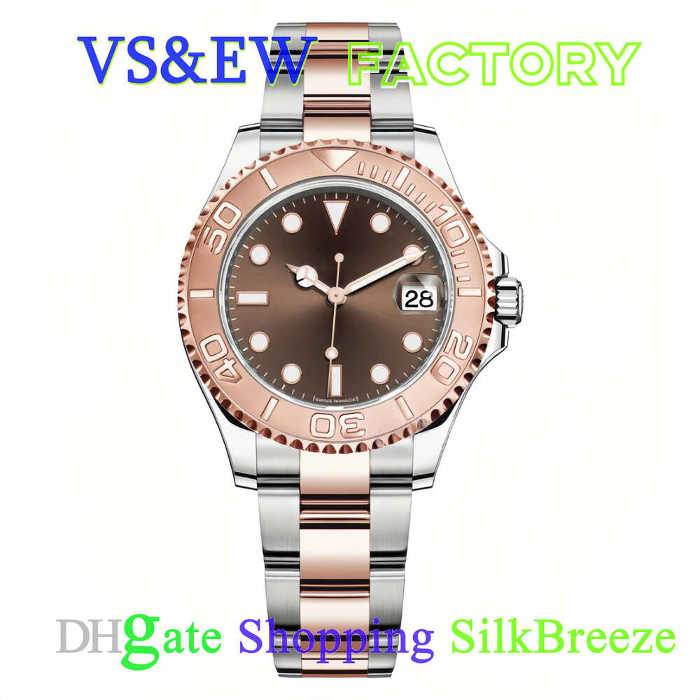 Men's Designer Super Watch 40mm Sapphire Glass Rose Gold Brown Dial Everose Bracelet EWE Factory Cal.3235 Movement Automatic VS Mechanical Sport Watches