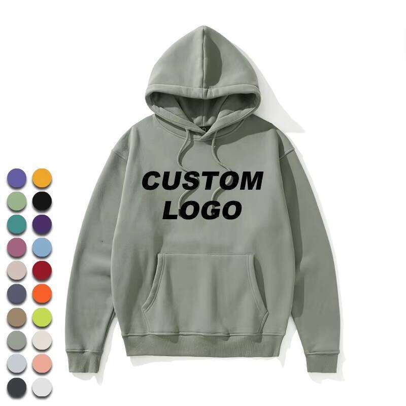 High Quality Embroidery Blank Unisex Pullover Men's Hoodie