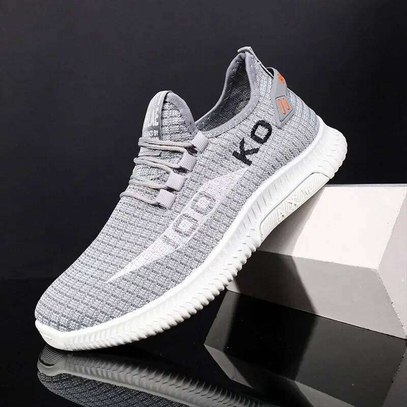 Breathable Mesh Sneakers Comfortable Casual Spo rt Shoes Fashion Shoes Lightweight Deodorant Outdoors Shoes Plus Size 39- 44