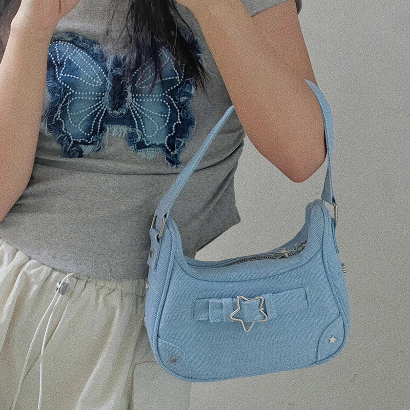 Summer American Style Trendy Star Underarm Bag For Women Millennial Style Handbag Free Shipping Luxury Bag Designer Bag Niche Design Shoulder Bag