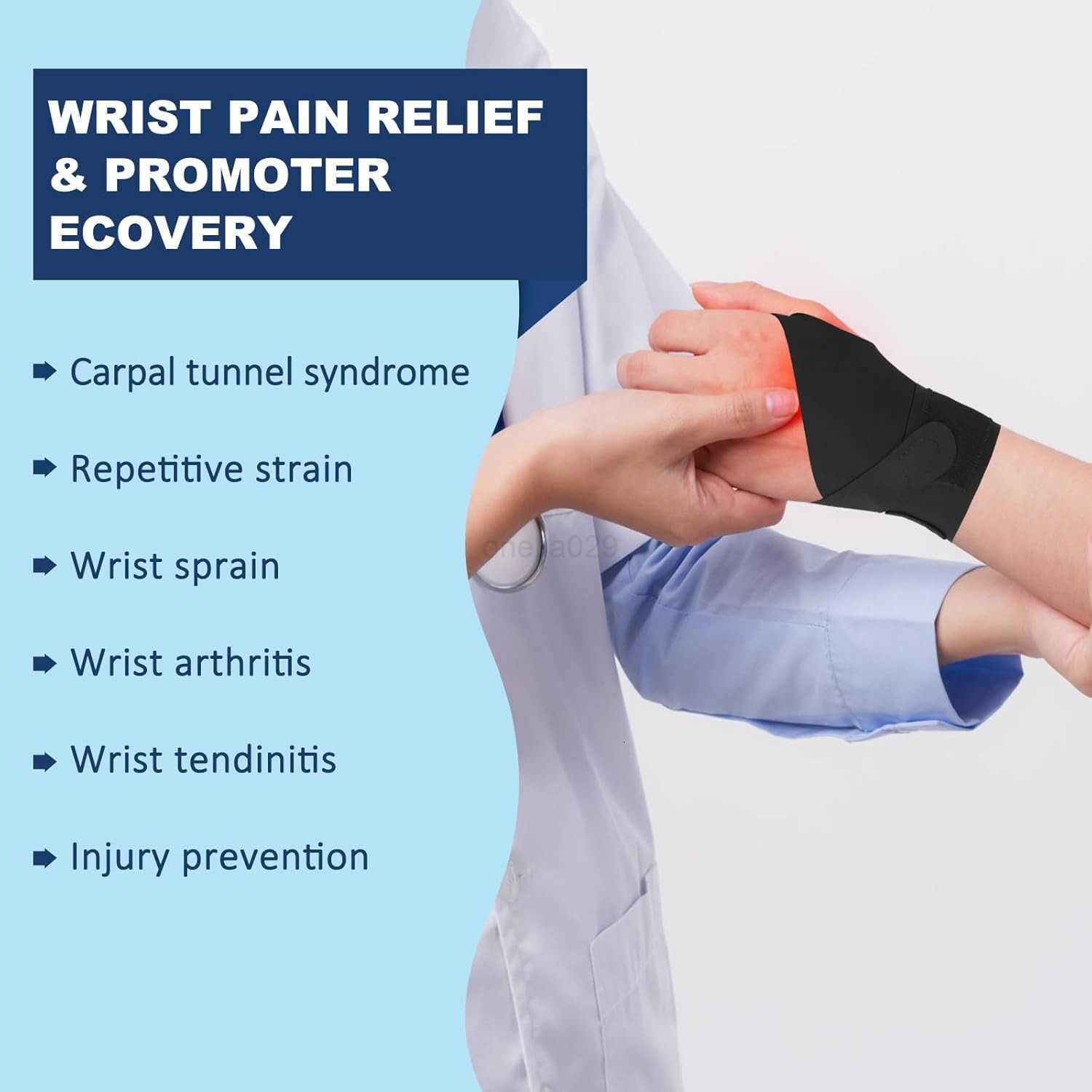 Wrist Brace Right Hand Carpal Tunnel Wrist Support for Pain Relief Arthritis Tendonitis Sprains UltraThin Elastic Wrist Wraps Compression for Men and 