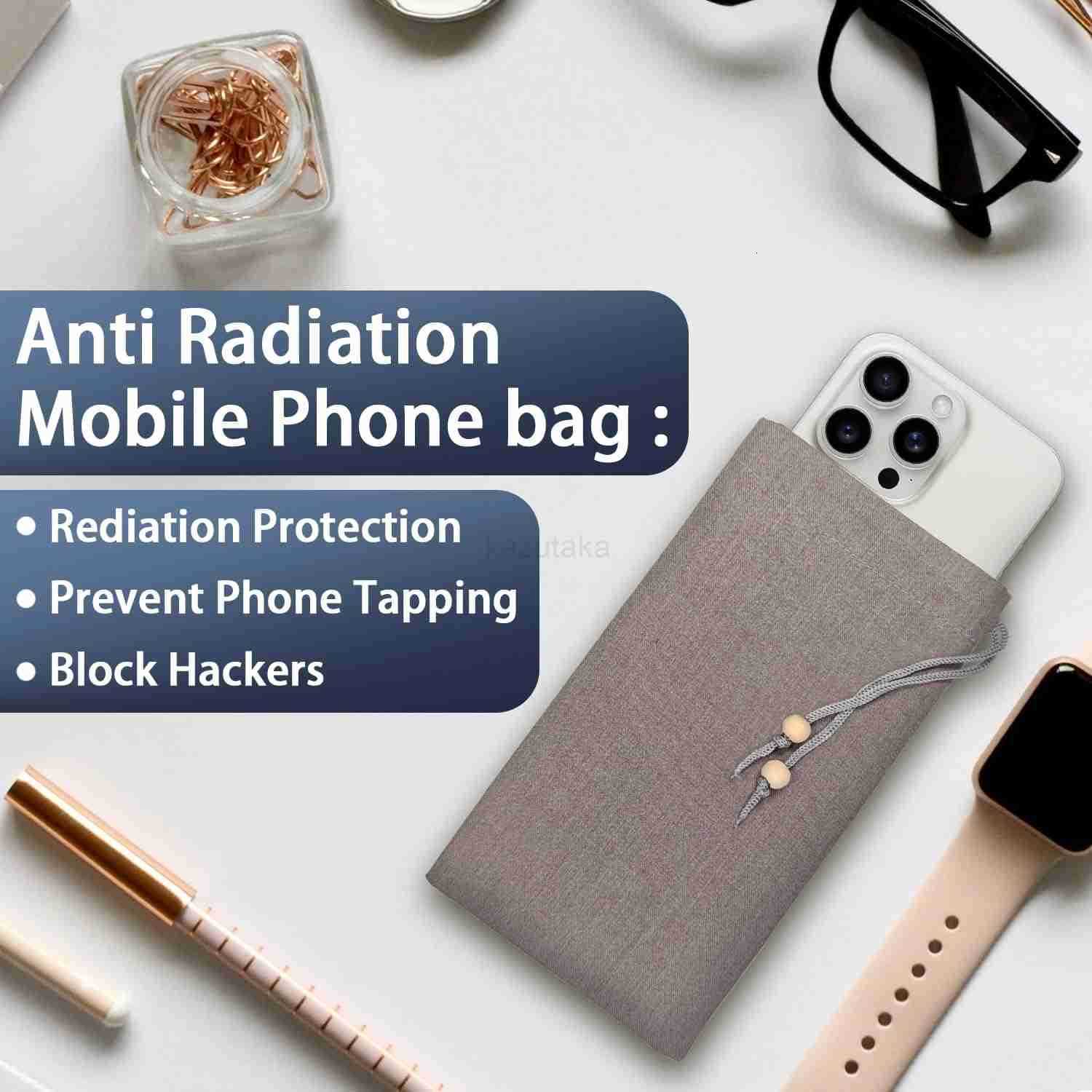 Cell Phone Sleeve fo Phone Pouch HighShield EMF Blocking Pouch 100 Silver Fibers forDigital Security Signal Blocking AntiEMP Radiation Bag for Privacy