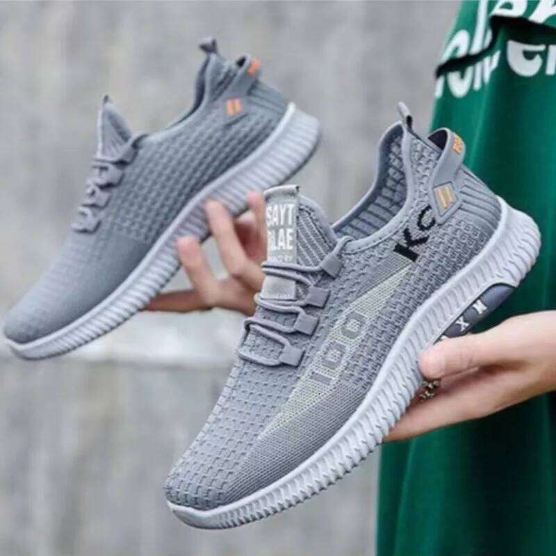 Men's Sneakers Trendy Breathable Mesh Running Shoes Comfortable Non Slip Sports Shoes for Men Outdoor Lightweight Tennis Shoes