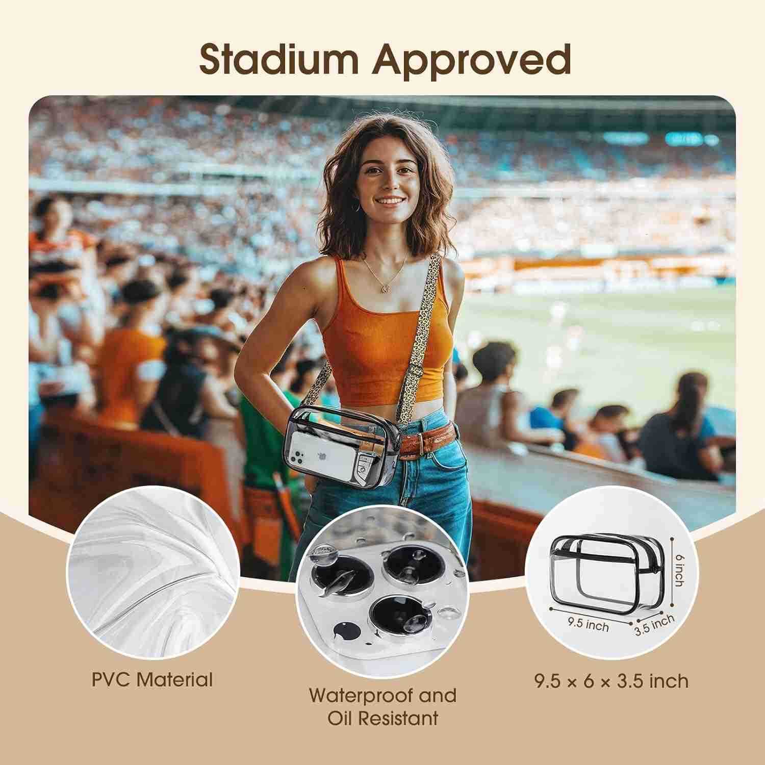 Clear Bag For Stadium Events Clear Purse Stadium Crossbody Bag M250910