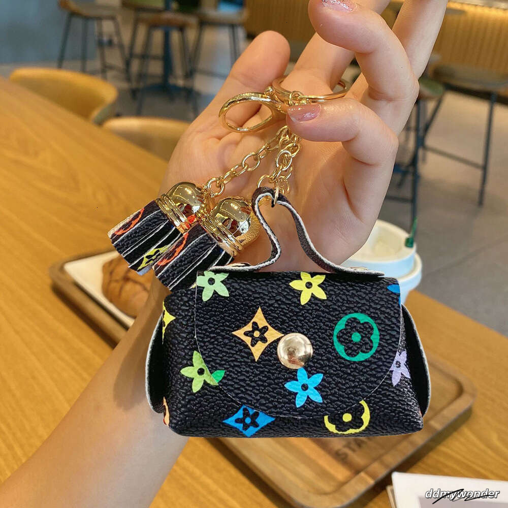 Mini PU Leather Pouch - Cute Coin Purse & Keychain For Cards, Earphones, Cash (9 Colors, Unisex Stylish Organizer) ddmywonder ddmywonder ddmywonder dd