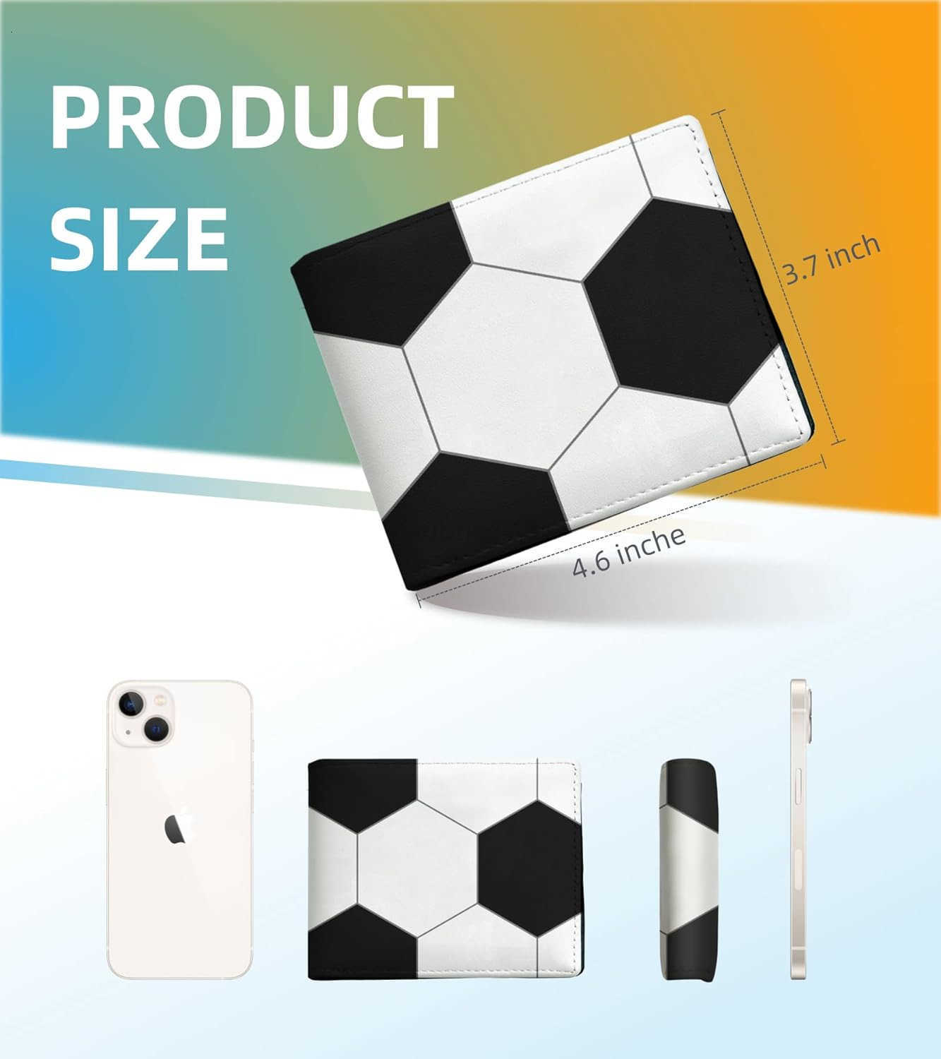 CARD Holder Wallet Rfid Blocking boys Bifold Teen Cool Cute for CAsh with ID Window Cardholder Teenage Teenager SoccerZ250910
