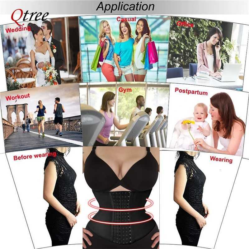 Qtree Dress Slimming Waist Belt Shapewear Women Belly Cincher Body Shaper Fat Compression Strap Girdles Firm Corset W250910