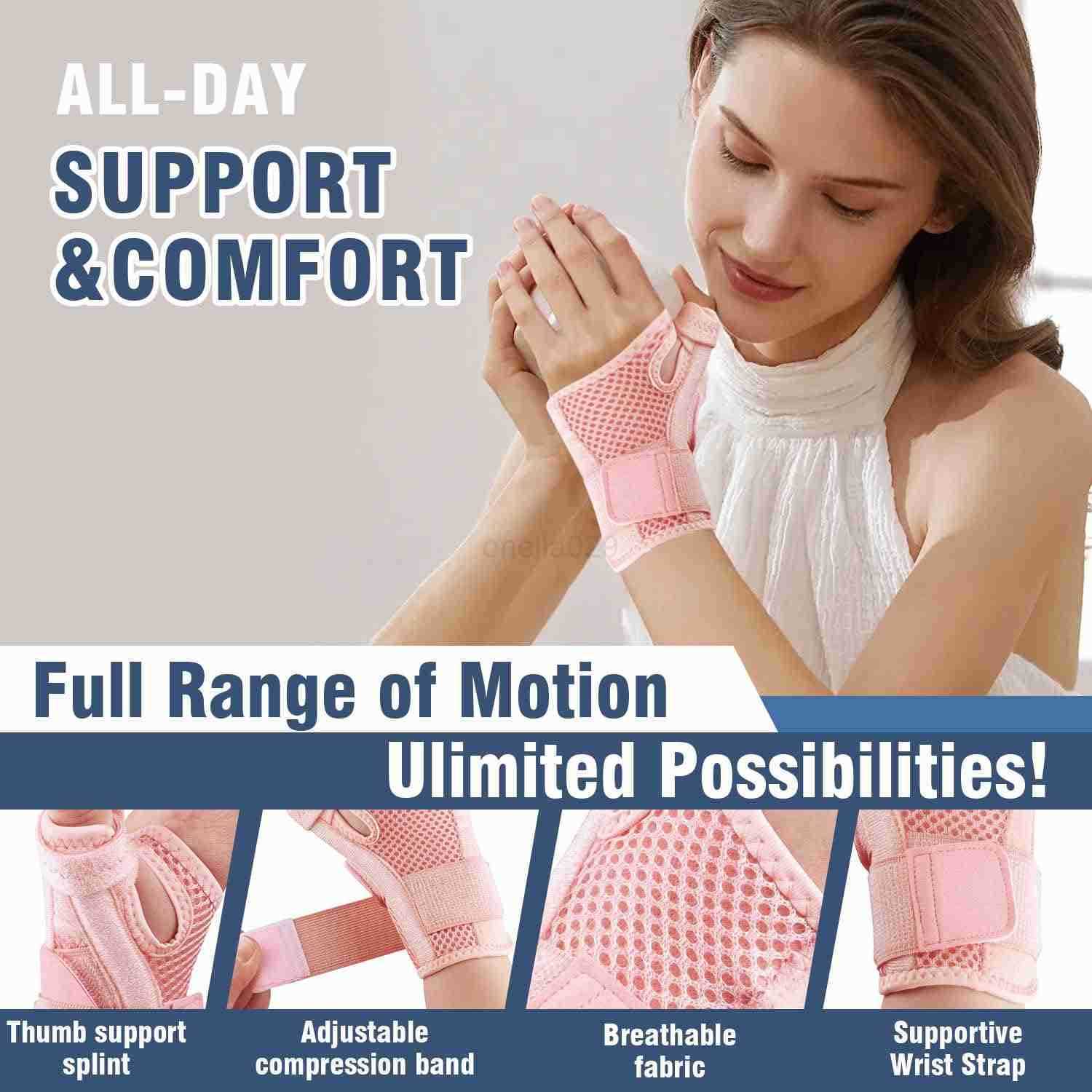 Brace Thumb Spica Splint for Right Hand or Left Hand for Arthritis Pain Support Trigger Thumb Splint and Stabilizer for Carpal Tunnel Pain Relief Tend