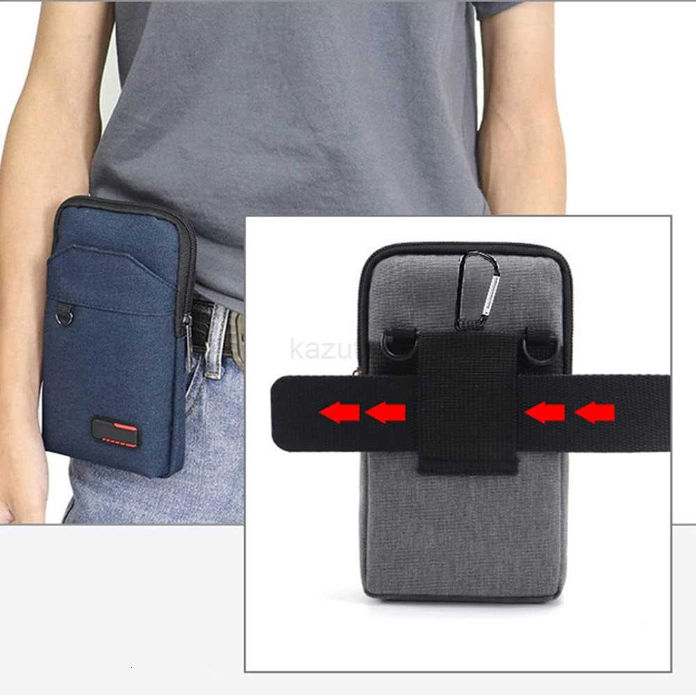 Travel Cell Phone Pouch Belt Pouch Phone Holster Crossbody Bag with Shoulder Strap for iPhone Case Holder for Hand with Neck Lanyard Smartphone Walkin