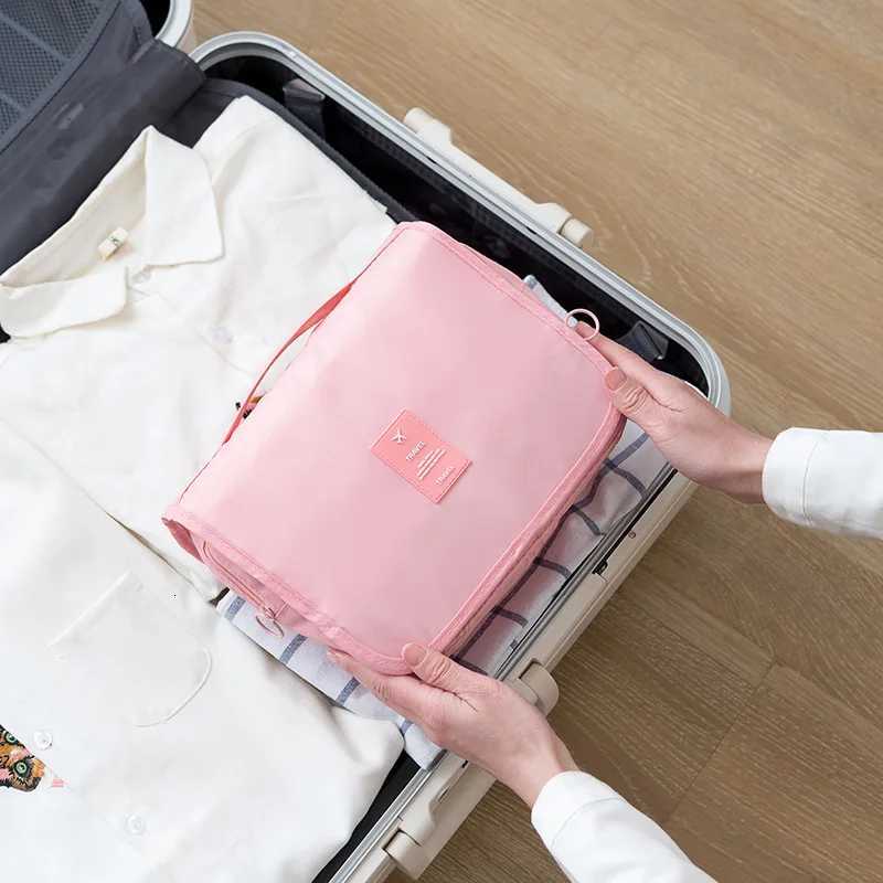 12PCS Large Capacity Foldable Toiletry Bag Makeup Bag Portable Organizing Bag Minimalist Style Travel Waterproof Storage BagXJ250910
