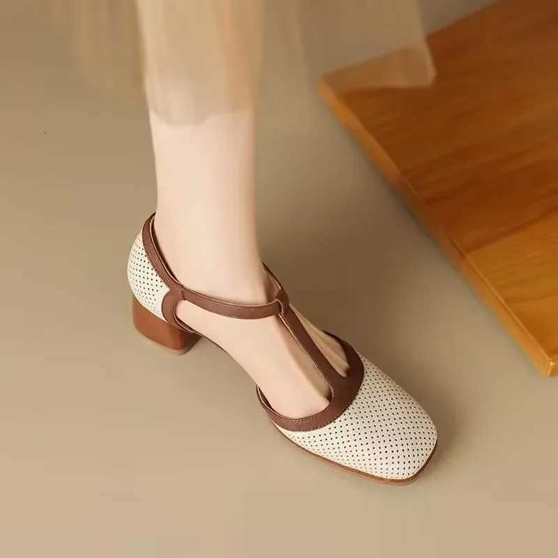 Single Shoes Spring New Square Head Shallow Mouth with Matching Color Antislip Wearresistant Set Foot High Heels W250910