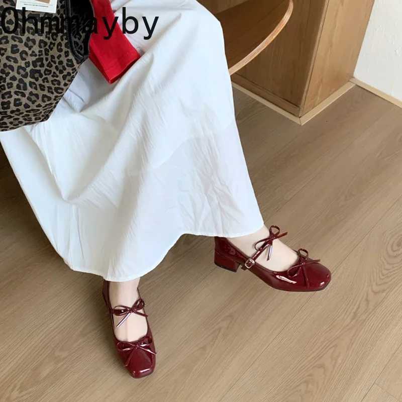 2025 Spring Autumn Women Mary Jane Shoes Fashion Butterflyknot Shoes Casual Low Heel Dress Street Style Shoes W250910