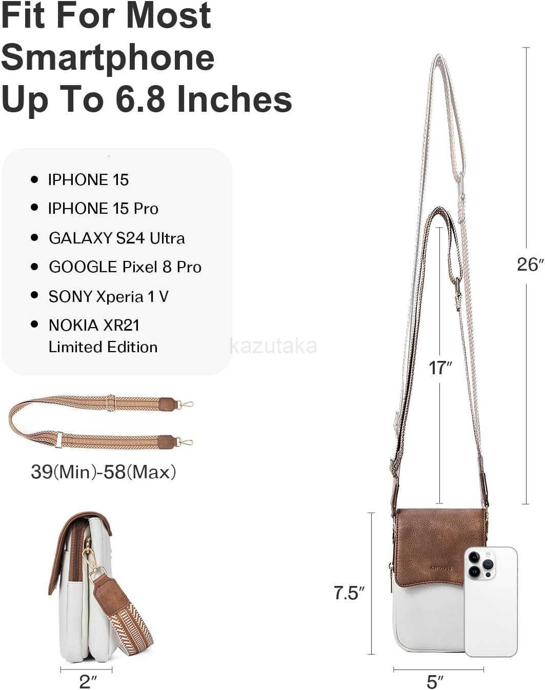 Cell Phone Crossbody Purse Small Cross Body Bag for Woman Leather Travel Wallet Shoulder Handbags with Card Slots Z250910