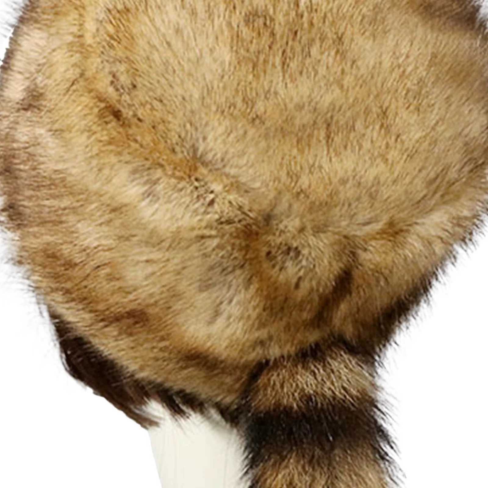 Winter Warm Russian Plush Hat for Women Soft Fabric Windproof Thickened Plush Flat Top Hat for Cold Weather HeadcoverXJ250910