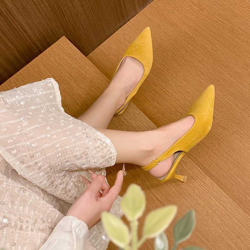 2025 New Sexy Women High Heels Luxury Pointed Toe Womens Pumps Fashion Shallow Sandals Stiletto Heels Women Party Wedding Shoes W250910
