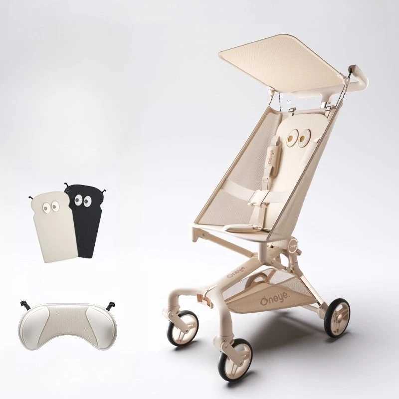 Lightweight Baby Stroller Portable Outdoor Travel Baby Stroller Foldable Shockabsorbing Fourwheel Baby Stroller with Sunshade W250910
