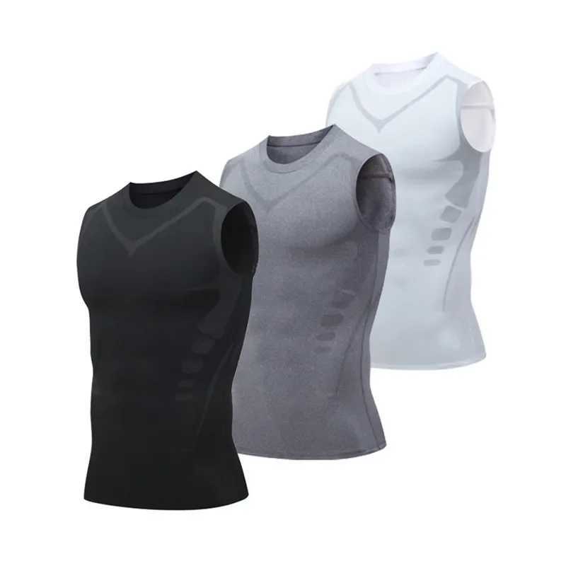 Ionic Shaping Vest for Men 2023 New Version IceSilk Fabric For Men to Build a Perfect Body Tummy Control Shirts W250910
