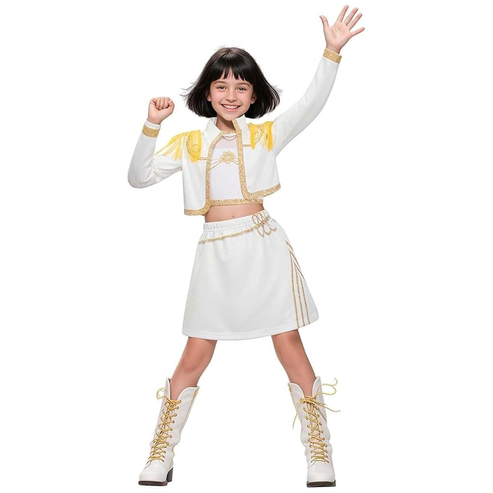 KPOP Demon Costume Rumi Mira Zoey Anime Cosplay Costume for Girls Pop Singer Halloween Party Performance Outfit