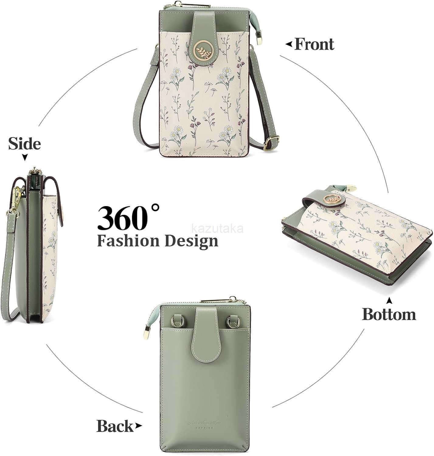 Small Crossbody Bags for Women Leather Cell Phone Purse Bag Wallet with RFID Blocking CARD Slots Z250910