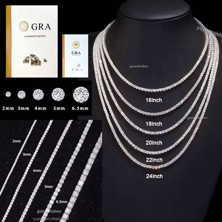 Fashion Pure Sier Ice Mesh Chain -- Hip-Hop Style Men's/Women's Moissanite Necklace Shining Gift