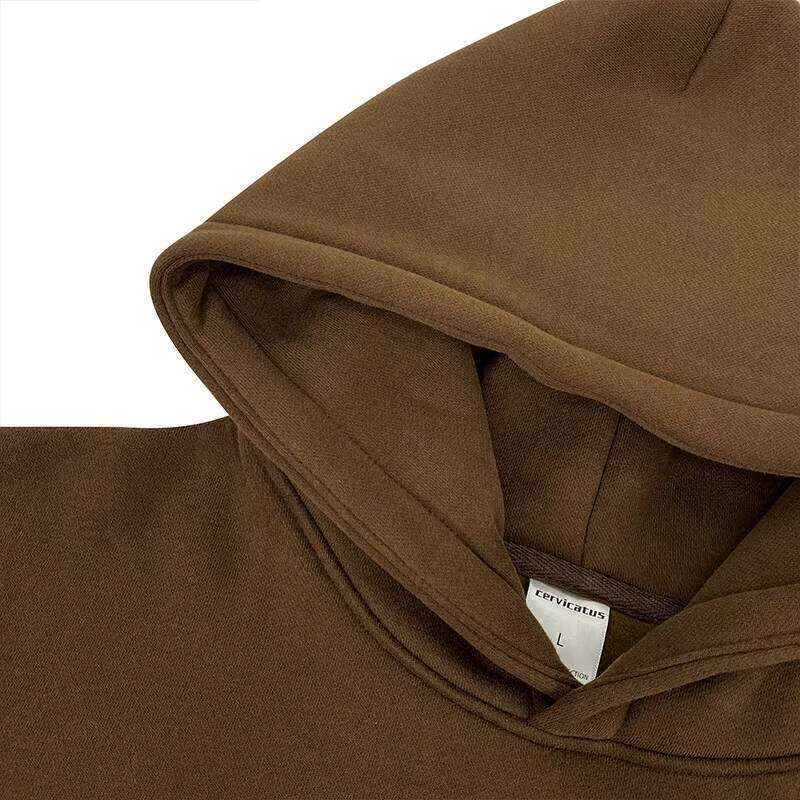Logo Puff Print American Streetwear 380g Heavyweight Cotton Polyester Men's Regular Sleeve Hoodie and Sweatshirt
