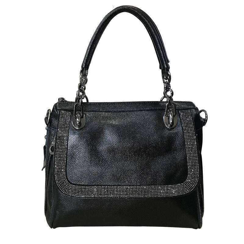 Designer Bag Dia Inlaid Cowhide Handbag Large Capacity Soft Leather Single Shoulder Simple European And American Style Women's Bag