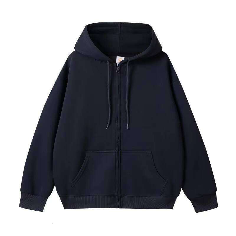 350g Unisex Streetwear Blank High-Quality Oversized Men's Zipper Hoodie
