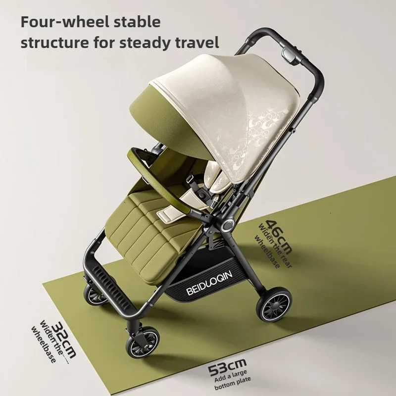 2025 New Highview Baby Stroller Foldable Onetouch Storage Twoway Sitting and Lying Function Baby Stroller W250910